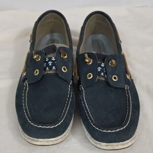 Sperry Women's Blue Slip On Loafers Leather Casual Shoes